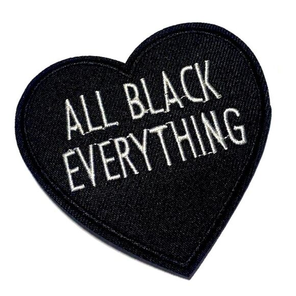 “All Black Everything”, Iron-On Patch, Unisex - Picture 2 of 7